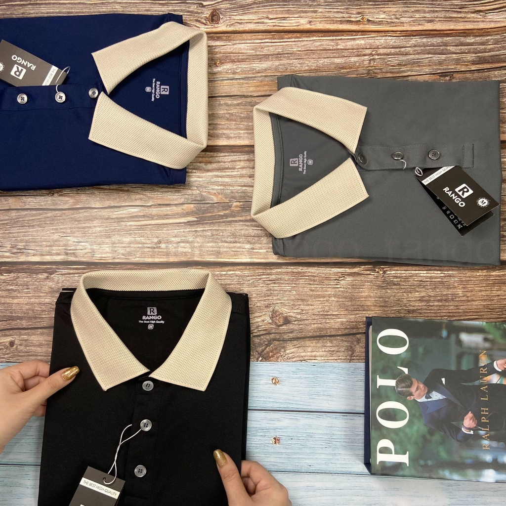 Áo polo nam nữ áo thun Phối bo tổ ong đẹp mắt, sang trọng