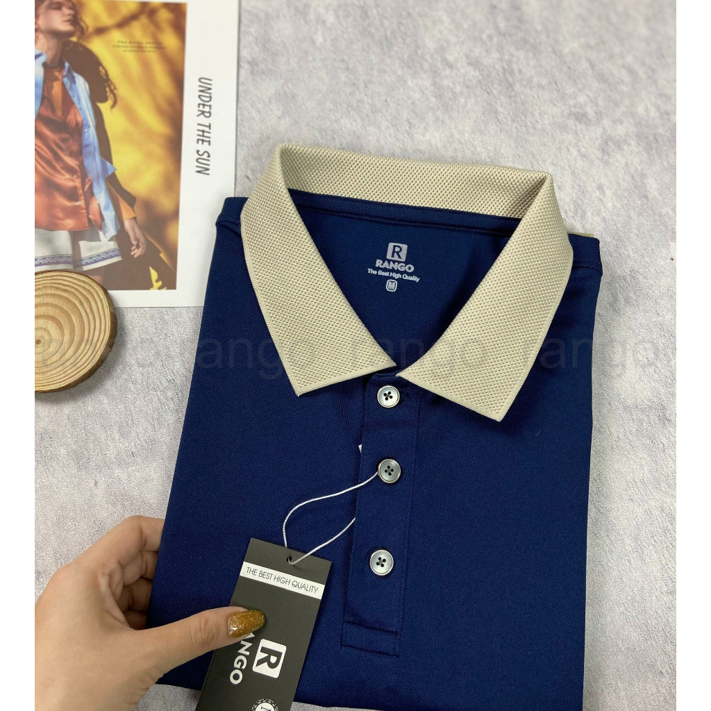 Áo polo nam nữ áo thun Phối bo tổ ong đẹp mắt, sang trọng