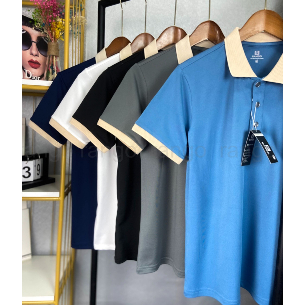 Áo polo nam nữ áo thun Phối bo tổ ong đẹp mắt, sang trọng