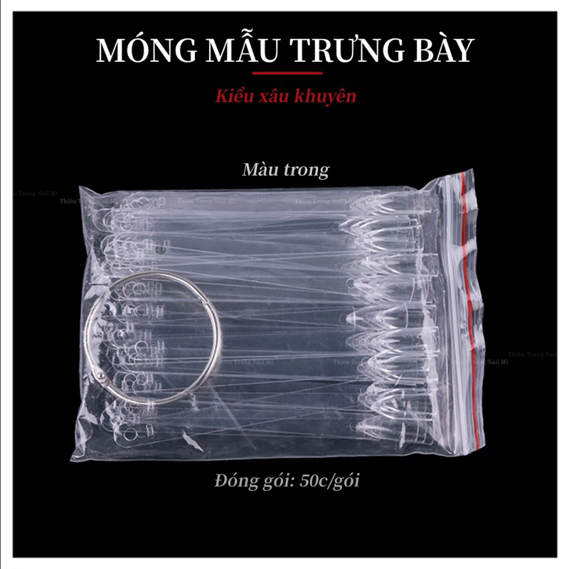 Móng que mẫu móng que thẳng - móng que from vuông học  sơn - móng que học vẽ , học dũa