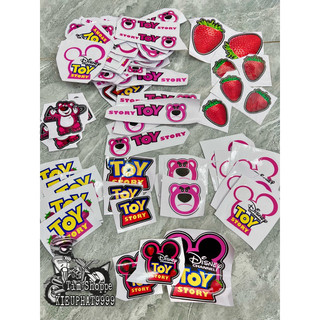 Tem decal Gấu Dâu Giá 2 miếng