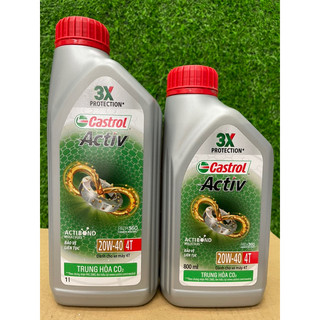 Nhớt xe số castrol activ - 20w40 nhớt castrol activ 4t