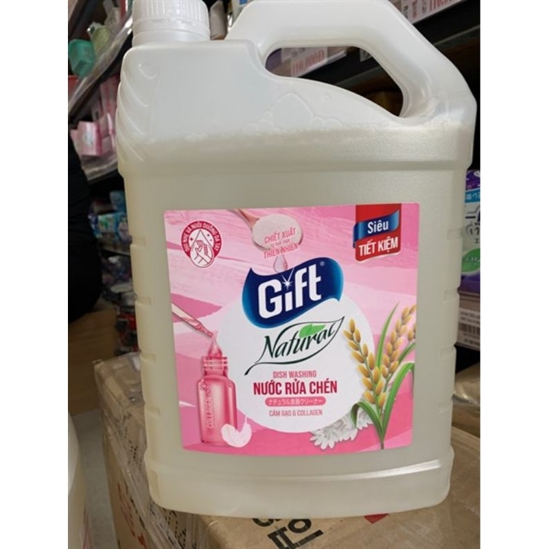 Nước rửa chén GiftGift Natural Cám gạo & Collagen
3.8 kg