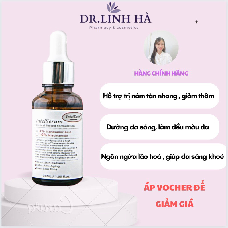 Serum Iltel.serum với Niacinamide 10% kết hợp trannexamic 3% giảm nám , sáng da mờ thâm mụn hiệu quả