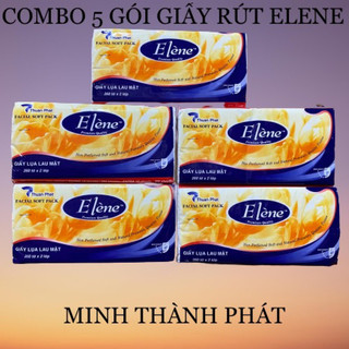 Combo 5 gói giấy lụa rút elene 260 tờ