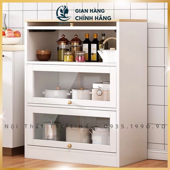 Kệ nhà bếp Goodluck đã lắp ráp làm tủ lò vi sóng đa năng FreeshipHCM GLKB09