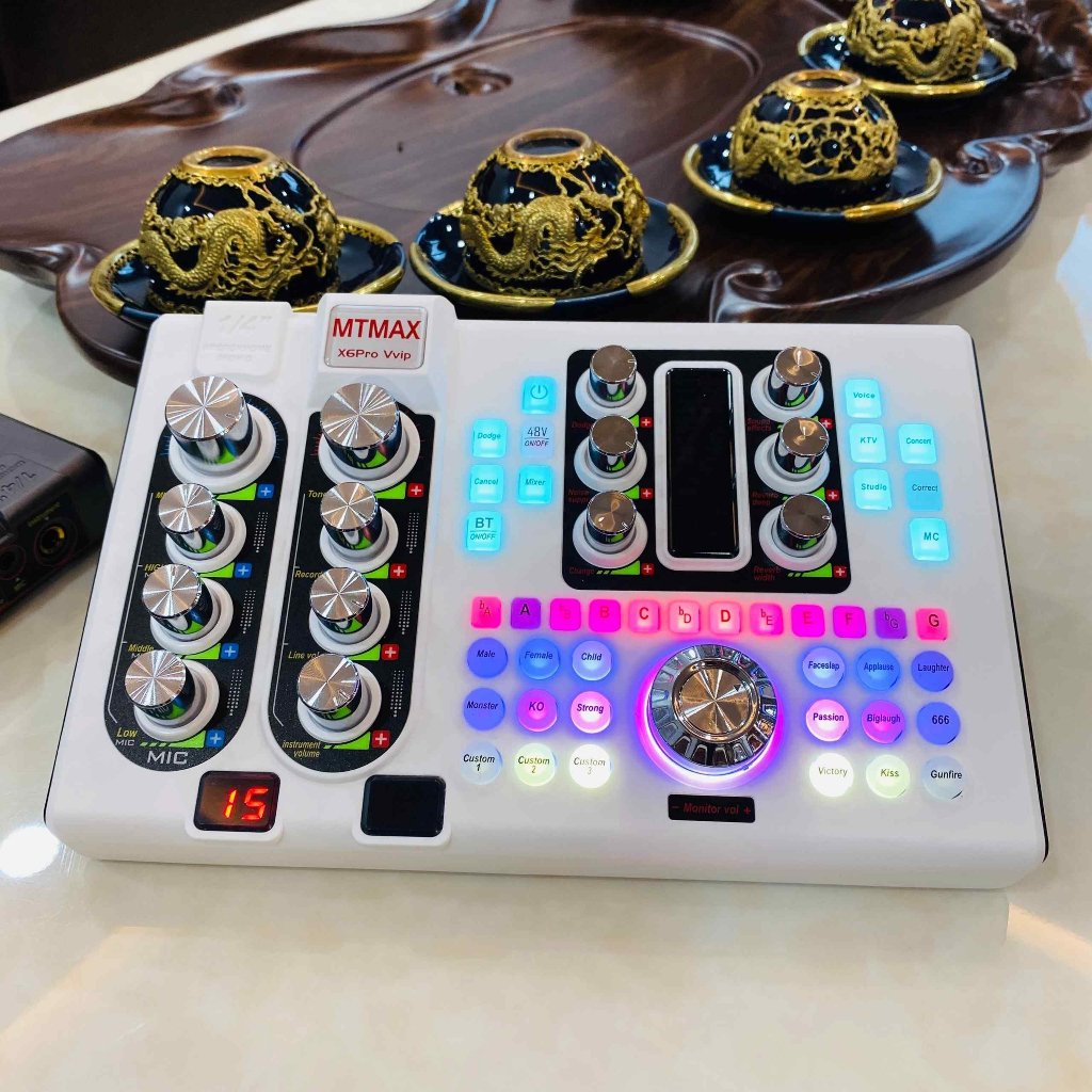 Combo Thu Âm Livestrean Karaoke Online Sound Card X6 PRO  Và Micro M482 Chơi Game, Thu Âm, Livestream, Karaoke Online,