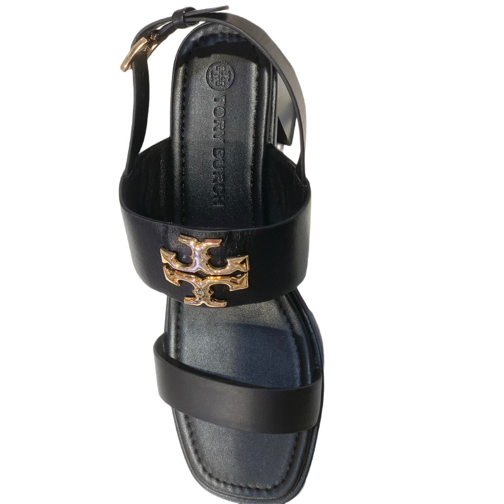 Giày Sandal Tor.y Bur.ch Da Khoá Chữ Thập- 5 phân- VNXK- Hàng Cao Cấp