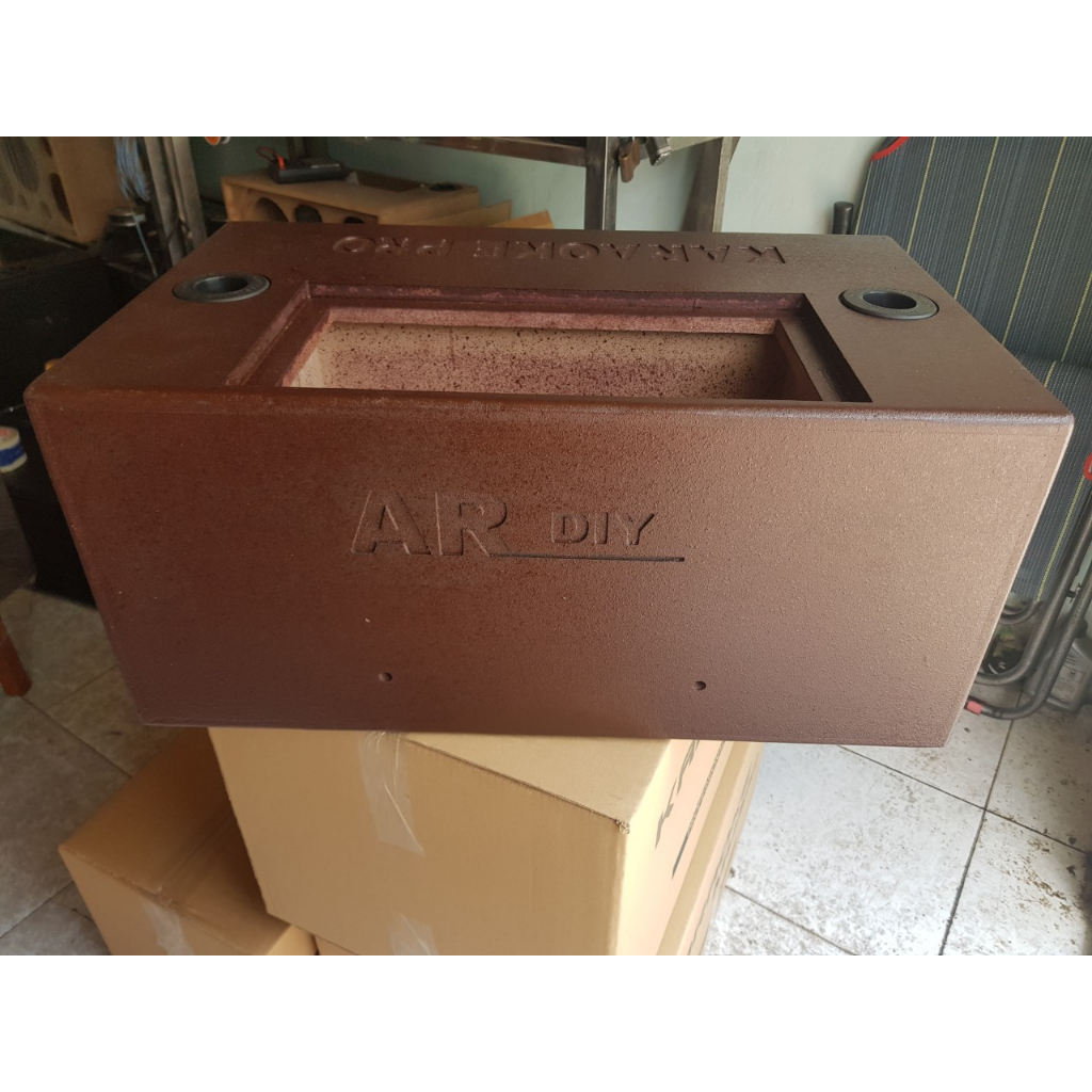 Vỏ loa di động  2 bass 25 khung mạch 19x38