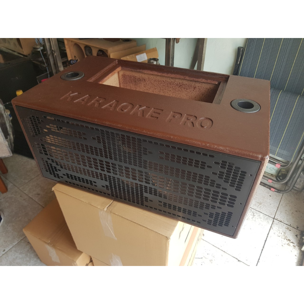 Vỏ loa di động  2 bass 25 khung mạch 19x38