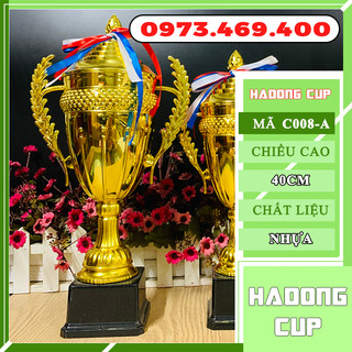 Cúp bóng đá thể thao lưu niệm huy chương vàng bạc cup pha lê cờ lưu niệm quà tặng giá rẻ c008