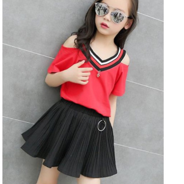 chân váy xêp ly trẻ em  CV020