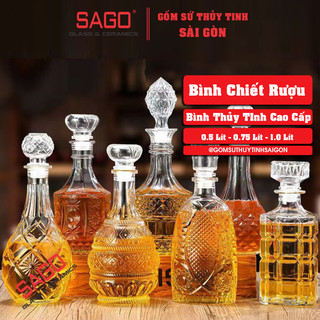Bình Thủy Tinh Ngâm Ruou 750ml Sang Trọng | tùy chọn mẫu