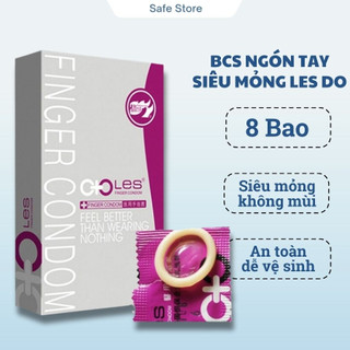 Bao cao su ngón tay LES DO, bao cao su siêu mỏng, bcs ngón tay cao cấp