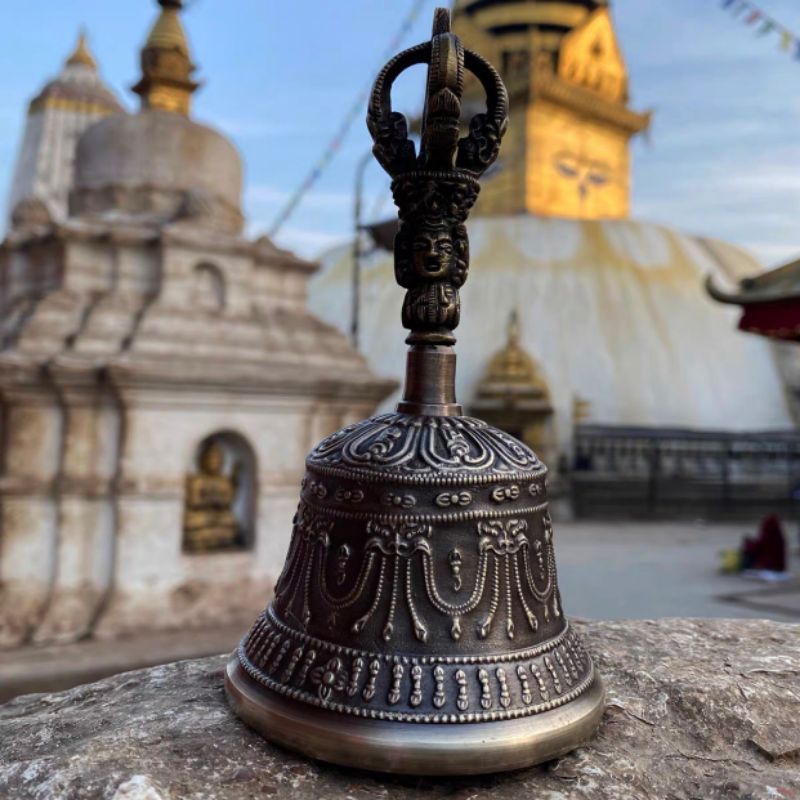 Chuông Chày kim Cang Nepal - Linh Chử viền kim cang