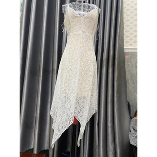 Đầm dây ren 2 lớp,lỗi màu hồng lợt soi mới thấy