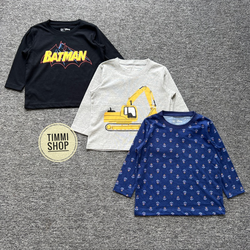 Áo Cotton Dài Tay Bé Trai Baby Gap Cotton 100% Mềm Mại Cho Bé 1 đến 6 Tuổi