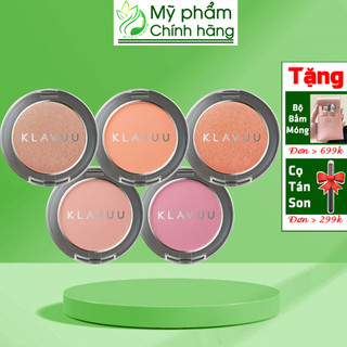  Phấn Má Hồng Klavuu Urban Pearlsation Natural Powder Blusher 02 Soft Peach 03 Orange Blossom 04 Angora Pink 