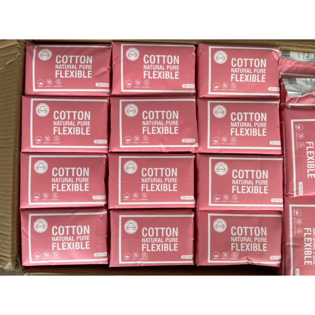 Khăn rút 50 tờ dùng 1 lần Cotton Natural Flexible 50