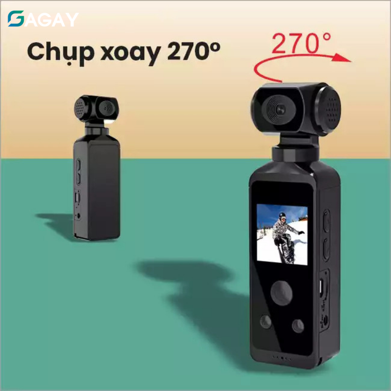 Pocket 2 4K thể thao, đa dạng chức năng, camera mini máy quay phim cầm tay chống rung chất lượng cao GAGAY
