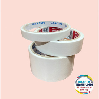 Hckt - băng keo dán 2 mặt size 1.2 cm - 2.4 cm - 4.8 cm
