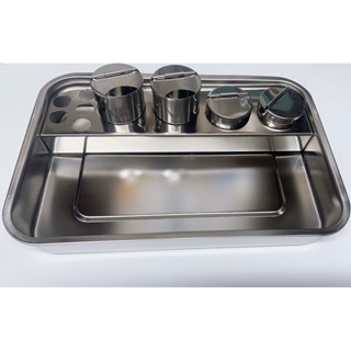 Khay inox y tế 3 -4 cốc đa năng