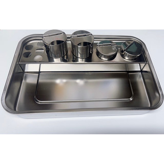 Khay inox y tế 3 -4 cốc đa năng