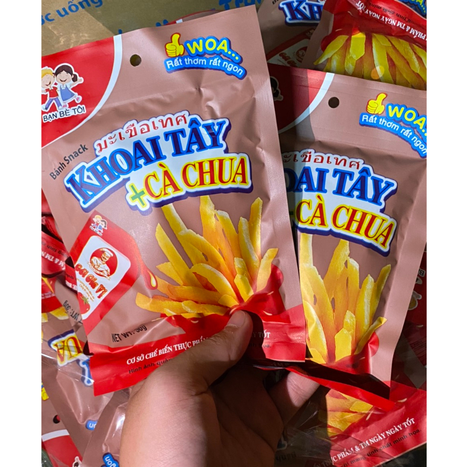 Snack khoai tây cà chua