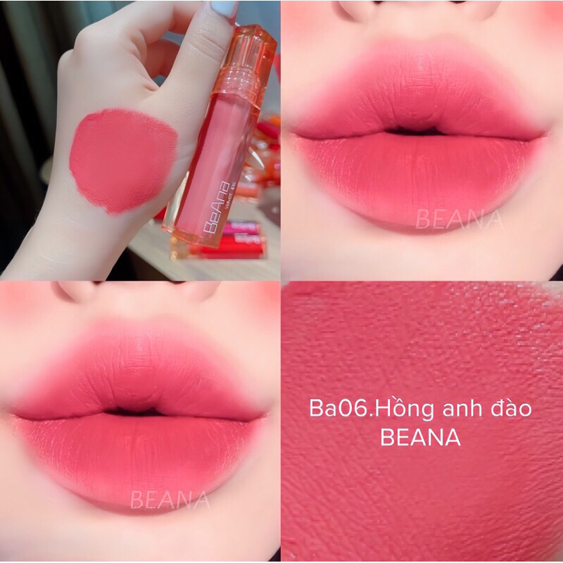 Son BeAna Cao Cấp - Son Kem Siêu Lì Không Chì Mềm Môi Công Nghệ Mới Nhất- Son B.A Ver4