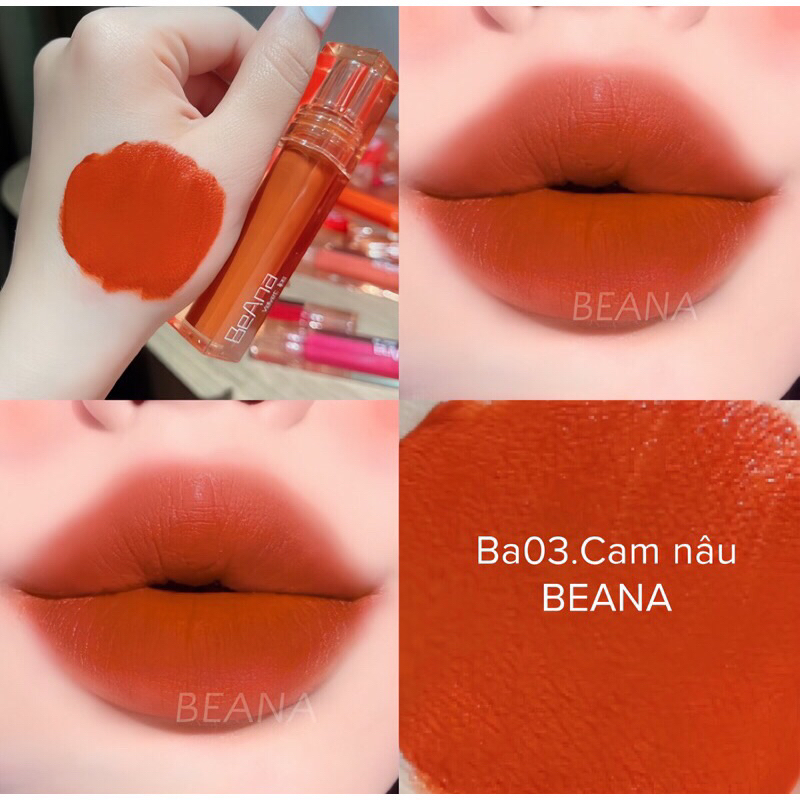 Son BeAna Cao Cấp - Son Kem Siêu Lì Không Chì Mềm Môi Công Nghệ Mới Nhất- Son B.A Ver4