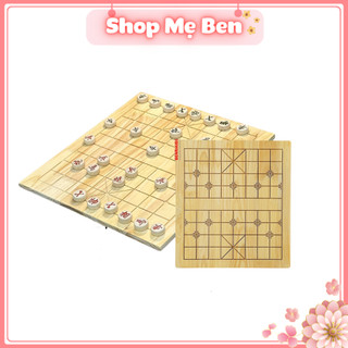 Bàn Cờ Tướng Gỗ Vân Không Gấp Siêu Rẻ 42 x 38 cm