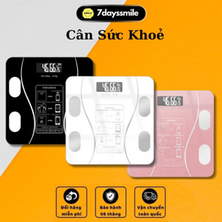  Cân Điện Tử 7Days Smile Sạc USB Kết Nối Bluetooth Phân Tích Chỉ Số Cơ Thể 