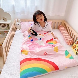 Túi ngủ cho bé mẫu giáo tiểu học túi ngủ trẻ em chất liệu nỉ nhung mềm mịn ấm áp có kèm gối nhiều mẫu mã