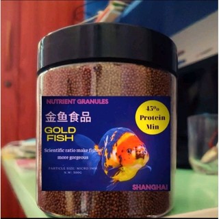 Cám cá vàng, cám cá koi, cám cá 7 màu Shanghai 45% độ đạm tăng size nhanh, lên màu tốt