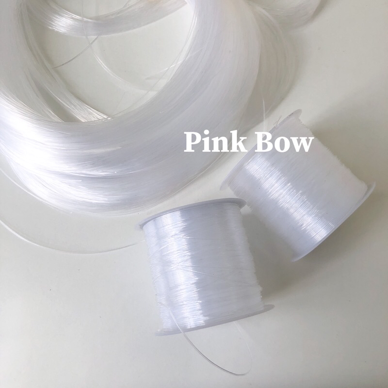 (CUỘN 15M) Dây cước trong suốt 0,5mm cột bóng/ xâu chuỗi/ xỏ hạt cườm