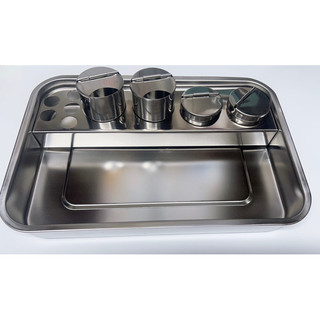 Khay inox y tế 3 -4 cốc đa năng