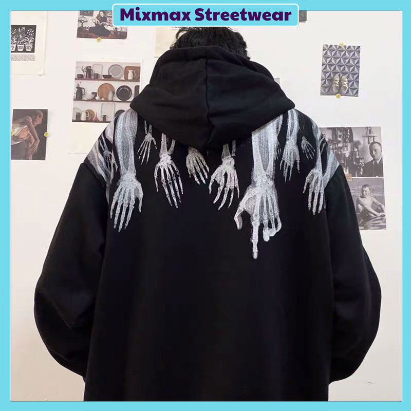 Áo hoodie bàn tay chữ nghệ thuật unisex Ulzzang streetstyle siêu chất ❤️