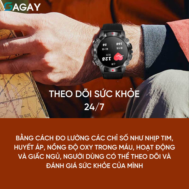 Đồng hồ thông minh smart watch Hero One Pro nghe gọi Bluetooth, đồng hồ nam chính hãng theo dõi sức khoẻ GAGAY | BigBuy360 - bigbuy360.vn