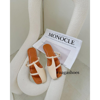 DÉP NAGASHOES QUAI KIỂU PHỐI DÂY CÓ KHÓA NHỎ NAD258