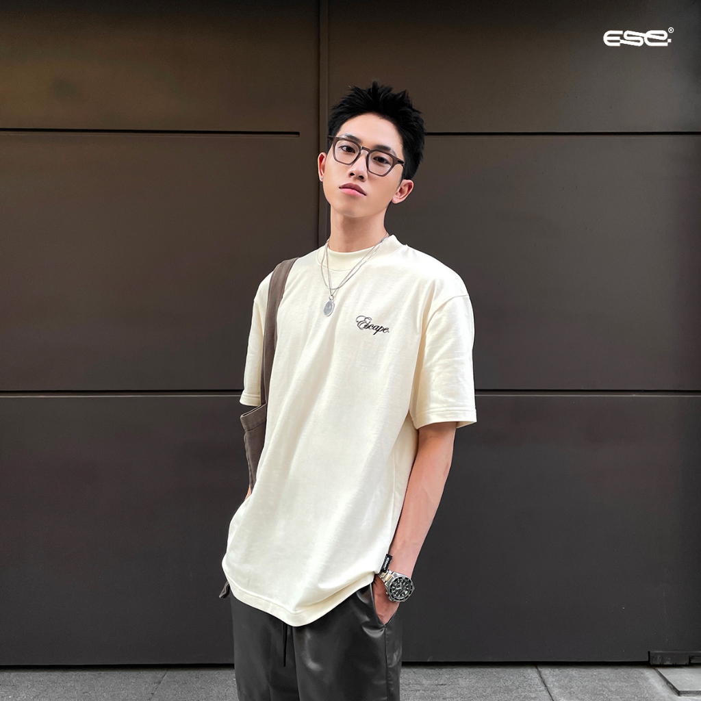 Áo thun Échapper au danger Tee - Màu kem