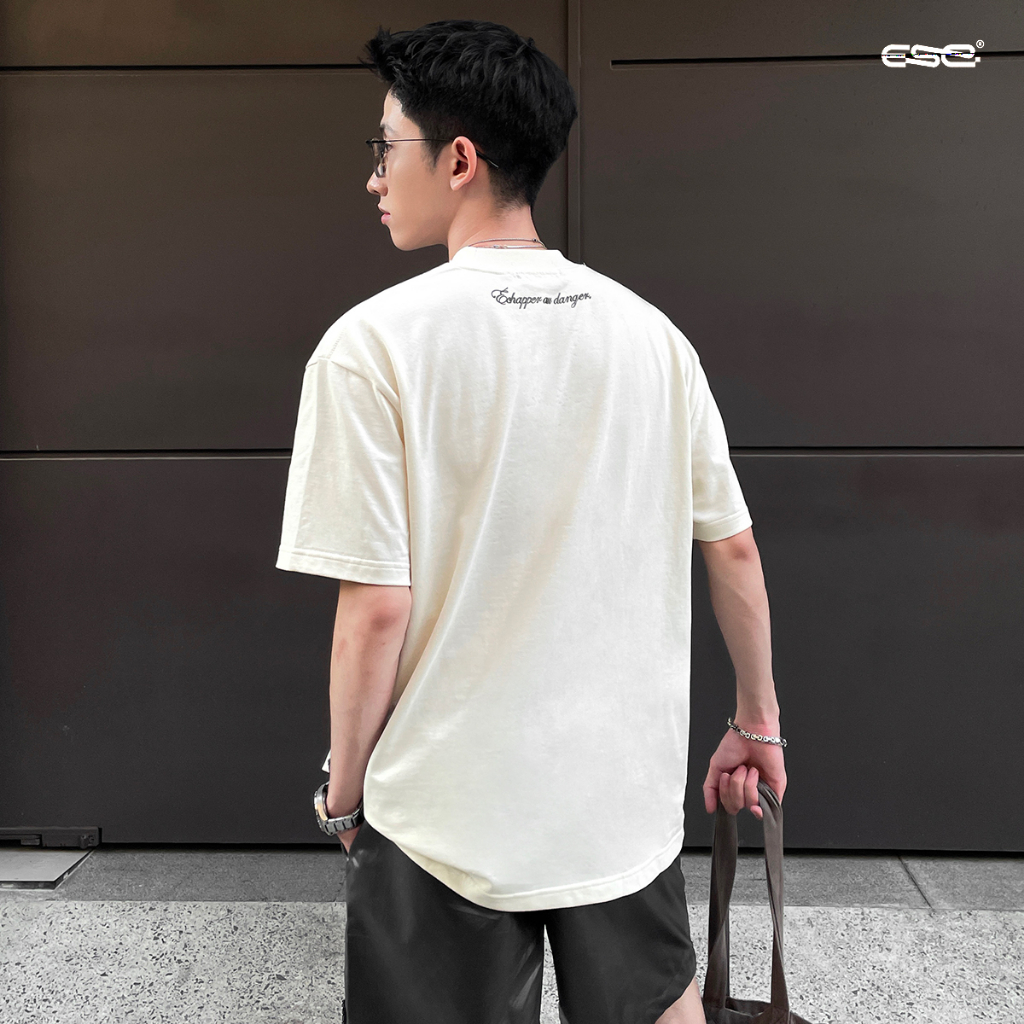 Áo thun Échapper au danger Tee - Màu kem
