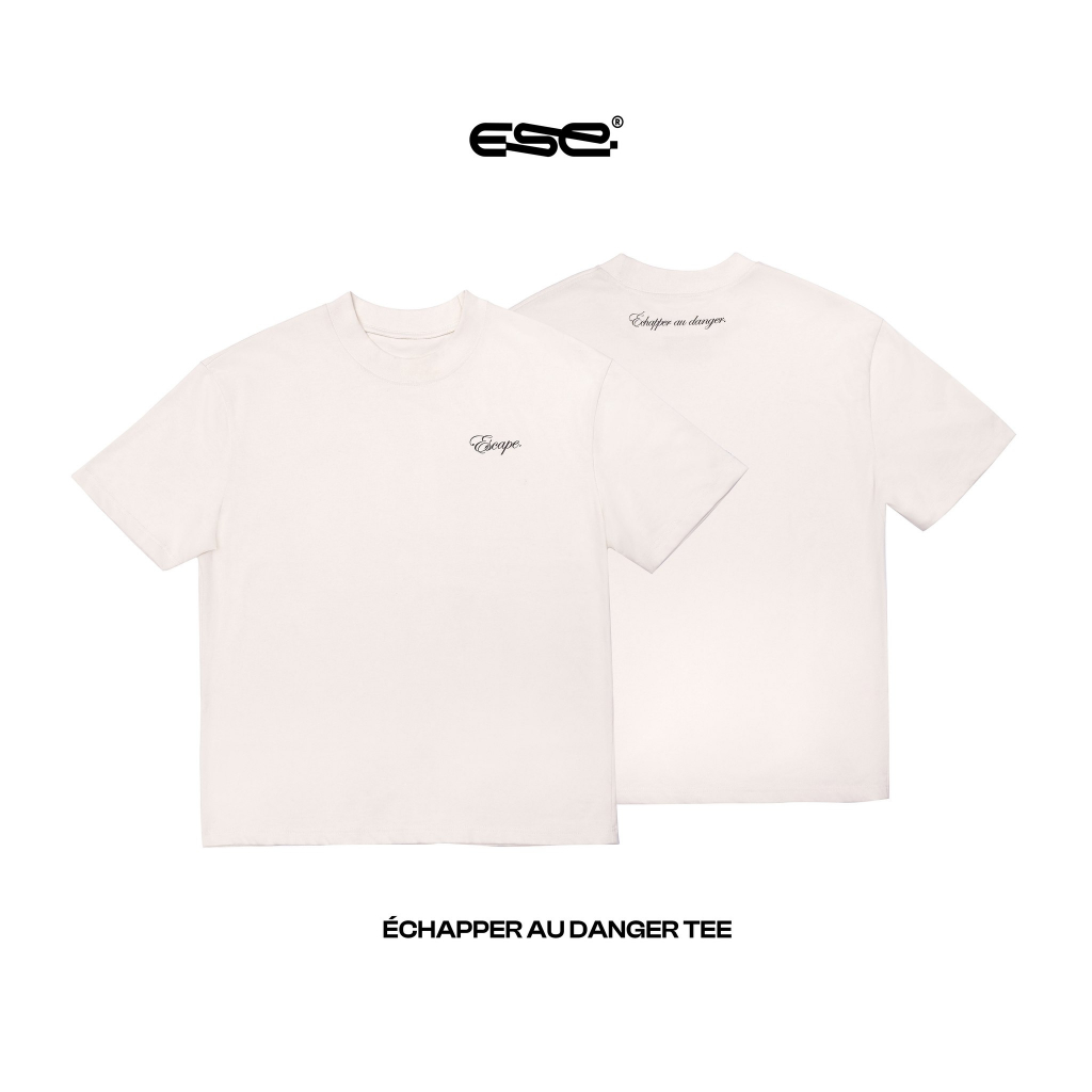 Áo thun Échapper au danger Tee - Màu kem