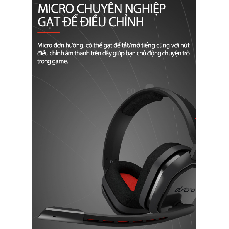 Tai Nghe Game Logitech G - Astro A10 Kèm Mic Gập Để Mute | Hàng Chính Hãng | Bảo Hành 24T | Mimax Store