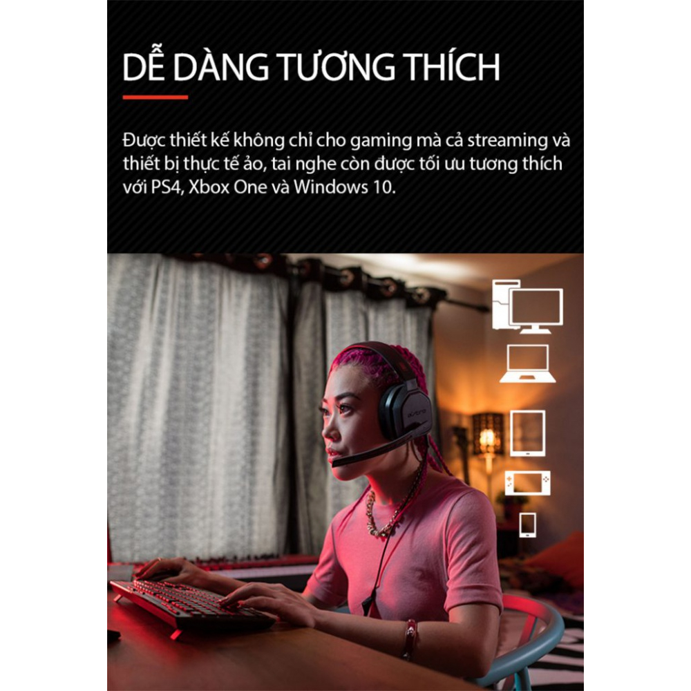 Tai Nghe Game Logitech G - Astro A10 Kèm Mic Gập Để Mute | Hàng Chính Hãng | Bảo Hành 24T | Mimax Store