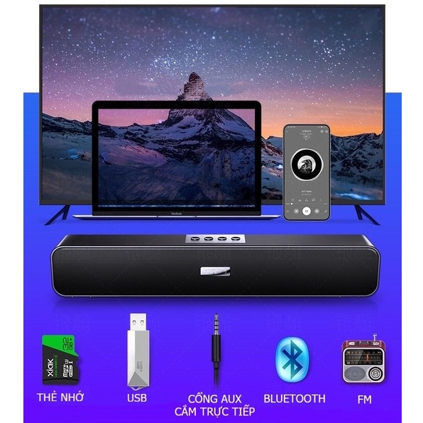 Loa Bluetooth A36 Cao Cấp Siêu Bass, Loa A36 Âm Thanh Vòm Có Hỗ Trợ Khe Cắm Thẻ Nhớ - Ngẫu Nhiên