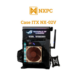 Case itx mini nx-02v - case máy tính hỗ trợ mainboard itx - vỏ máy tính mini led rog argb