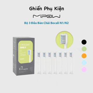 Đầu bàn chải điện mipow bocali n1/n2 sonic toothbrush fda bộ 3 cái - hàng chính hãng