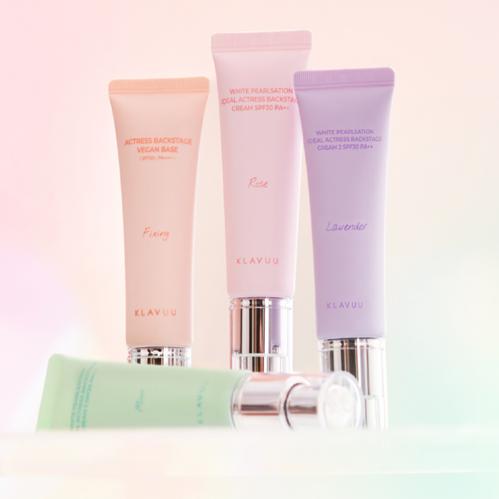 Kem Lót Klavuu White Pearlsation Ideal Actress Backstage Cream SPF30 PA++ Rose Lavender Mint 30ml Nâng Tone Đều Màu Da