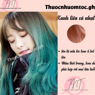 Thuốc nhuộm tóc màu xanh tiên cá nhạt