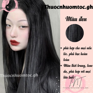 Thuốc nhuộm tóc màu đen + tặng oxy trợ dưỡng (hot trend) - mikeche.hair